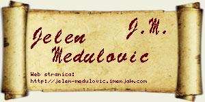 Jelen Medulović vizit kartica